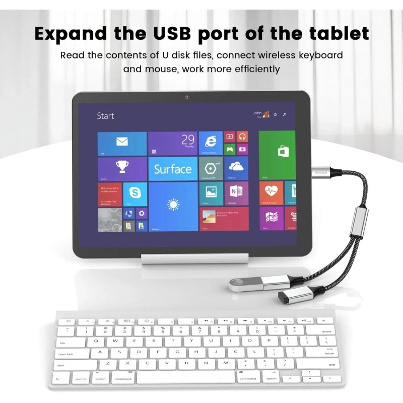 MOGOOD USB C Splitter type c to Dual USB A