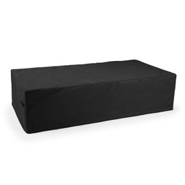 Covermates Rectangular Accent Table Cover - Patio Outdoor Furniture Cover, Water Resistant Outdoor Ottoman/Side Table Cover, Ultima 600D Polyester, 50W x 30D x 25H, Ripstop Black