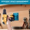 MLYNZXJSY 12Pcs Wall Mount Tool Holder Plastic Space Saving Drilling