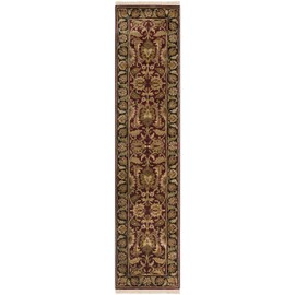 Safavieh Classic Collection CL239B Handmade Traditional Oriental Premium Wool Runner, 2'3" x 10' , Burgundy / Black