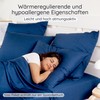 Bed Sheet Navy Blue Fitted Sheet 160 x 200 cm