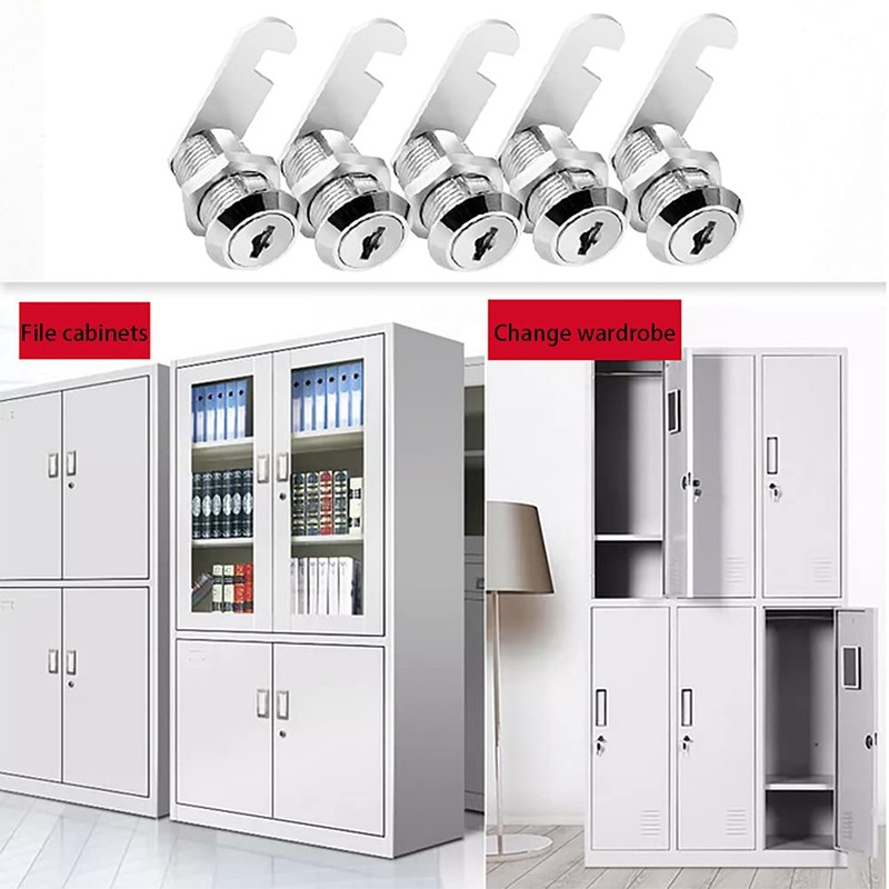 Cabinet Cam Lock, 1"(25mm) Keyed Alike Cam Locks Secure File