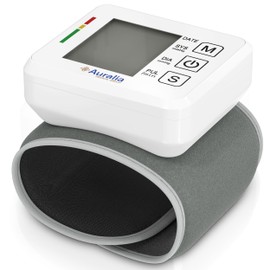 Wrist Blood Pressure Monitor with Arrhythmia Detection, Fully Automatic Blood Pressure & Pulse Measurement, Colour-Coded Risk Indicator
