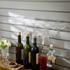 Barydat 8 Pcs Acrylic Champagne Wall Holder Clear Wine Glass