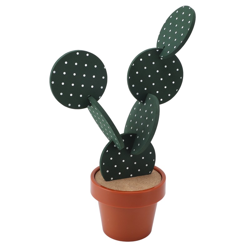 6PCS Cactus Coaster Set Heat Insulation Antislip Multifunctional DIY Funny