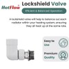 Hot Flow All White Marella 3 Modern Thermostatic Radiator Valve