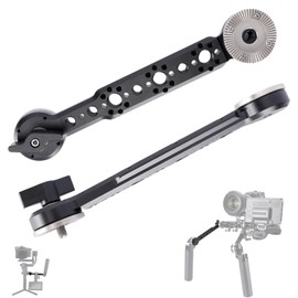NICEYRIG Rosette Extension Arm with Nato Rail & Locating Holes for ARRI Standard Applicable Handgrip Gear for Camera Shoulder Rig