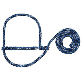 Weaver Leather Livestock Poly Rope Sheep Halter, Blue/Black/Gray