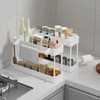 4 Tier Slim Storage Cart with Rolling Wheels (15.3" L