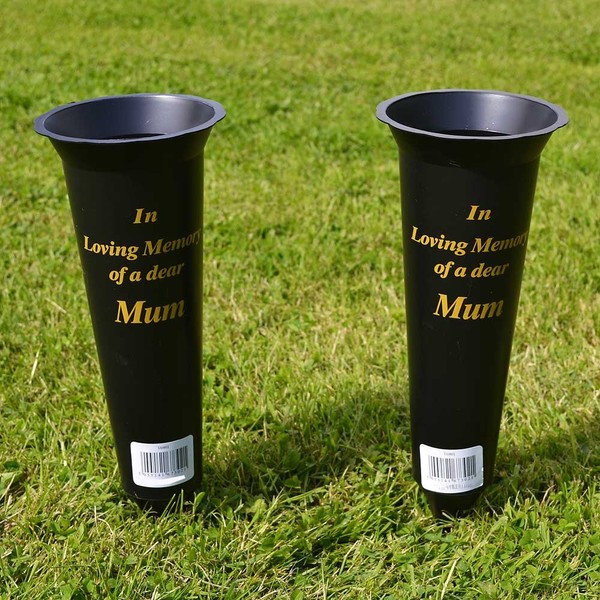 Angraves Set of 2 Mum In Loving Memory Spiked Memorial