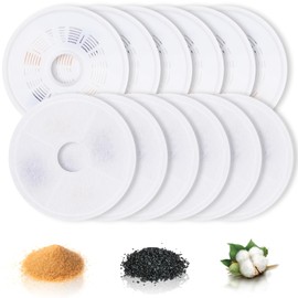 CHUKCHI 12 Pack Cat Water Fountain Filter for Catit,catit fountain filter replacement Fit for Most Cat Pet Drinking Dispenser Triple Filtration