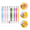 Mikinona 2sets U-shaped Stainless Cuticle Remover Tool Pusher Nail Manicure