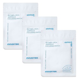 Innisfree Retinol Cica Ampoule Focusing Patch (1ea9 patches) 3 sheets / 이니스프리 레티놀 시카 앰플 포커싱 패치 (1ea9 patches) 3매