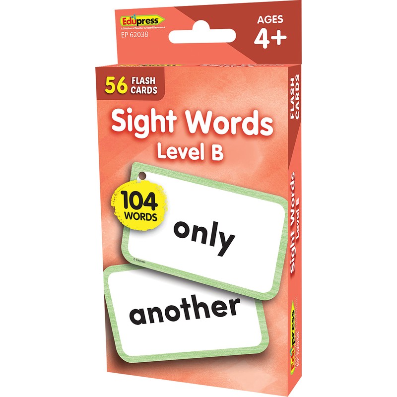 Teacher Created Resources Sight Words Flash Cards - Level B
