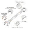 sourcing map Thin Combination Wrench Set 5/16" 3/8" 7/16" 30Cr13