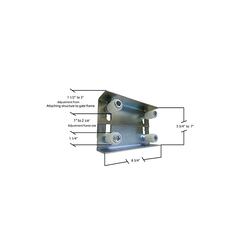 Double Adjustable Guide Roller Rolling Gates Slide Gate Rollers Upright