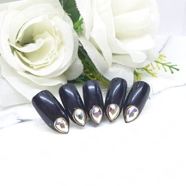  No.1204 Handmade Nail Tips  - Long Ballerina /  No.1204 수제네일팁  - 롱발레리나