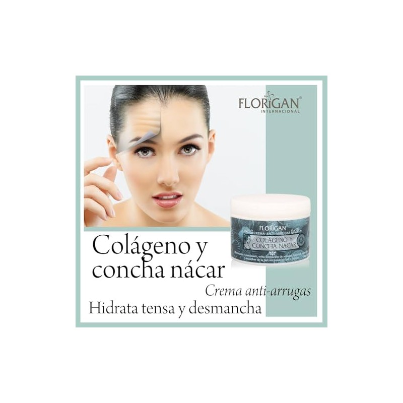 Crema Anti-Arrugas Colágeno y Concha Nácar 350grs. Florigan