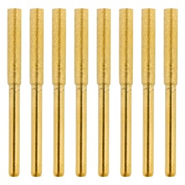 EATAKWARD Titanium Plated Diamond Sharpening Wheels 5/32'' 4.0mm, High Hardness 5/32 Chainsaw Files for Electric Chainsaw Sharpener, 8PC