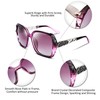 FEISEDY Women Trendy Polarized Sunglasses Oversized Sparkling Crystal Frame B2289