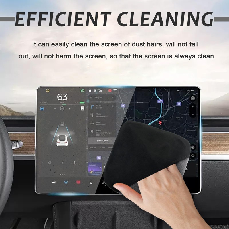 vvag Car Screen Cleaner for Display, Foldable 4.13"x4.13" Microfiber Non-Scratch