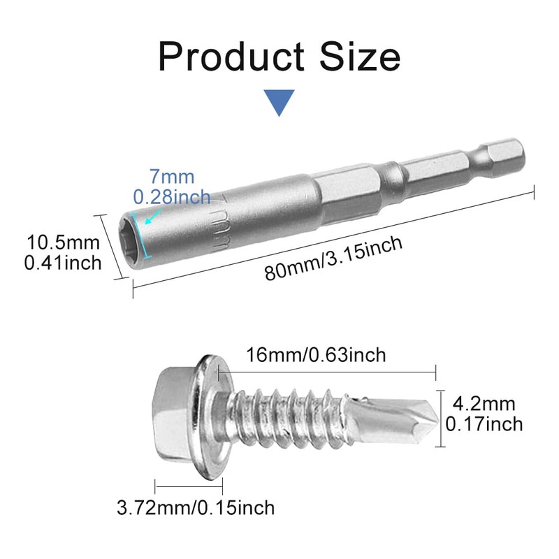 Divono Self Drilling Screws for Metal,150pcs Self Tapping Screws Metal,Stainless