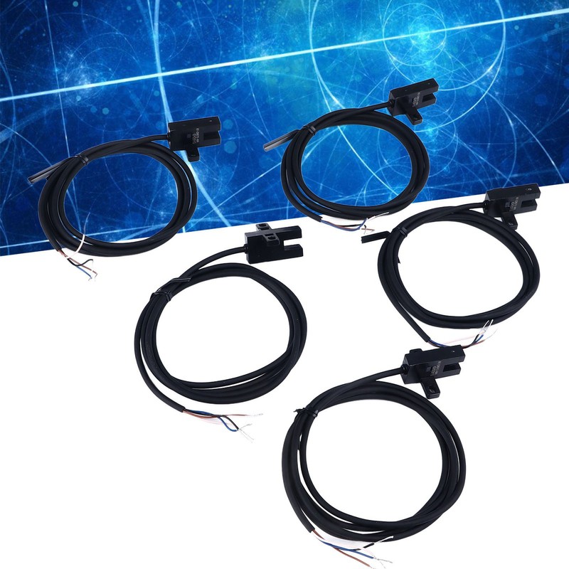 5Pcs Photoelectric Switch U Groove Shape Beam Sensor Limit NO