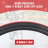 WEEROCK 700C Bike Tire 2 Pack 700 X 35C（37-622） Gravel