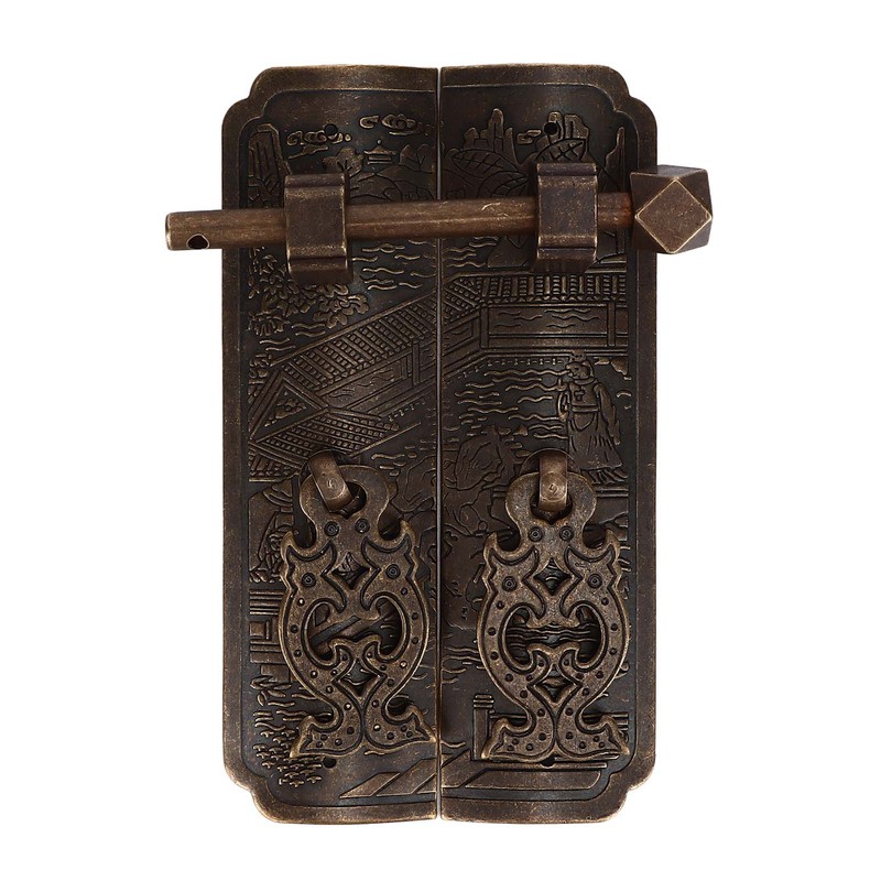 Antique Drawer Pendant Pulls Beautifully Engraved High Hardness Brass Book
