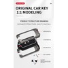ontto Zinc Alloy Car Key fob Cover case Fit for