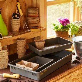 Siena Garden Dibber and Propagation Tray 56 x 32 x 7 cm Polypropylene Anthracite