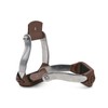 AMKA Western Stirrups Aluminium Western Stirrups Brown Leather