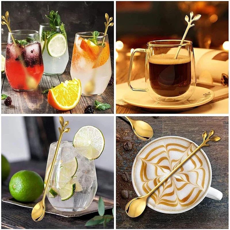 CHENGZI 6-Piece Stainless Steel Coffee Spoon Set