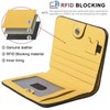 GADIEMKENSD Small Wallet Top Grain Leather RFID Blocking Mini Bifold
