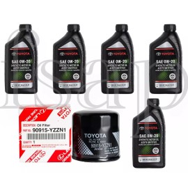 Original Equipment Oil Filter Genuine Toyota oil change kit 2017 Toyota Corolla 1.8L Synthetic engine oil 0w20