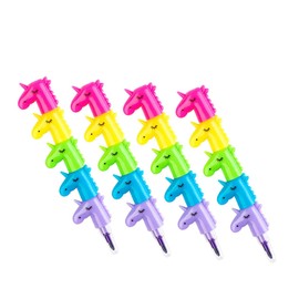 VILLFUL Buildable Animal Horse Shape Crayons Fun Textas for Boys and Girls School Party Favors