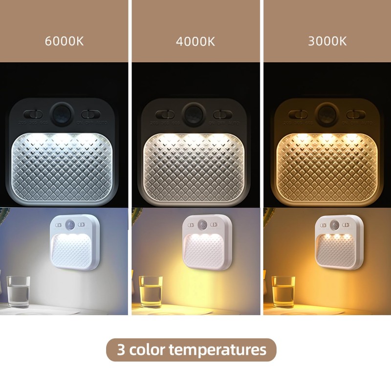 Led Night Light with Motion Detector 2 Pack, Cabinet Light