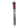 Zebra Clip-On Multifunctional Pen, Non-Color Clear Barrel (B4SA1-C)