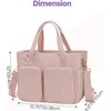 Teamoy Large Bible Tote Bag, Women Bible Cover Carrying Case