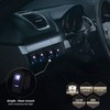 Garfour 12V5A Waterproof Blue LED Rocker Switch 5pin with Pattern