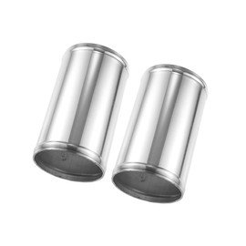 HEROFFIX 89mm 3.5" OD 6" 152mm Length Universal Car Aluminum Alloy Intercooler Pipe Straight Air Intake Tube - Pack of 2 Replace Parts