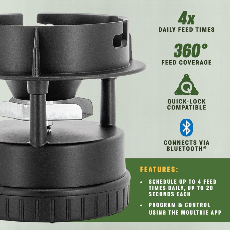 Moultrie All-in-One Deer Feeder Kit - Quicklock Adapter Fits Most