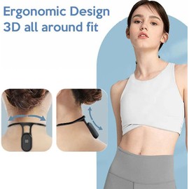 Mericle Ultrasonic Portable Lymphatic Soothing Body Shaping Neck Instrument (Black+Orange,one size)