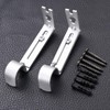 VORCOOL 2PCS Adjustable Curtain Rod Brackets Curtain Drapery Ring Hook
