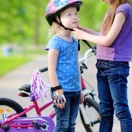 OATIPHO 1 Par Guantes de Ciclismo para niños Guantes Aire Guantes Deportivos elásticos Guantes de Medio Dedo Guantes Deportivos para niños Suministros Aire poliéster