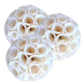 Bonka Bird Toys 1215 Pk3 Natural Sola Crepe Ball Chew Shred Foraging Parrot Cockatiel Conure Quaker Caique Rabbits Guinea Chinchilla Bunny