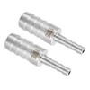 uxcell 2Pcs 5/8" to 1/4" Hose Barb Reducer Pipe Fitting,