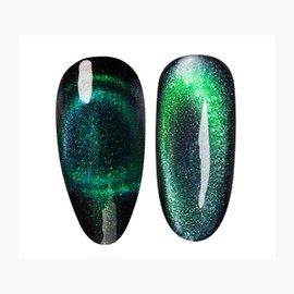 Tori + Mika Cat Eye Gel Nail Polish Soak Off 0.5oz Nail Polish LED/UV Lamp Cure Great Work on Natural Fake Acrylic Nails Fun Home Salon Professional Nail Art DIY (Mystical Cat Eye Color 11)