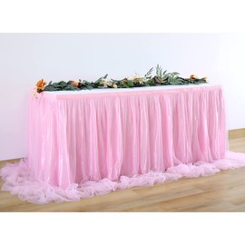 HBBmagic LED Handmade Table Cloth, Table Decoration, Tutu Table Skirt for Parties, Weddings, Birthdays, Christmas, Festivals, Carnival, and Celebration Table Decoration