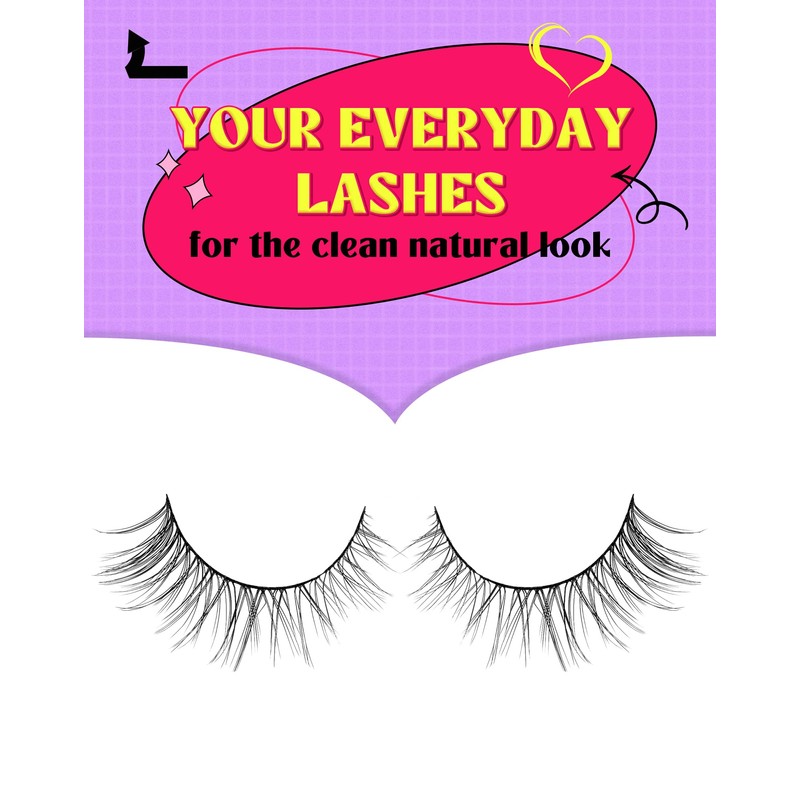 Lashes Wispy False Eyelashes Colour Gradient False Eyelashes Natural Look
